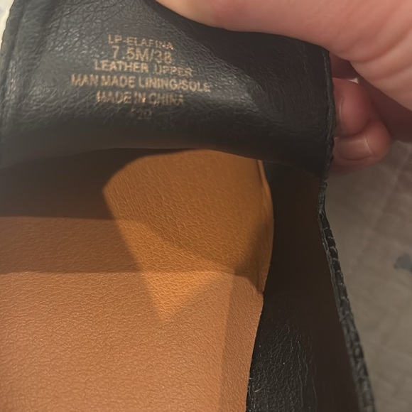 Lucky Brand Loafers Women's 7.5M Leather Mules black NEW - Picture 8 of 8